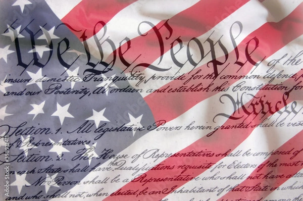 Obraz Flag USA as a patriotic background