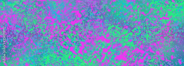 Fototapeta An abstract neon colored paint splatter background image.