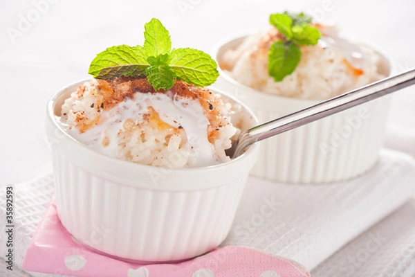 Obraz Easy dessert - milk rice