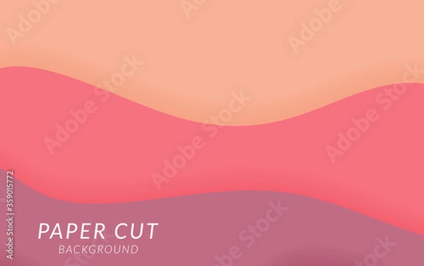 Fototapeta abstract paper cut slime background banner design.