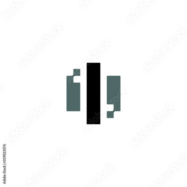 Fototapeta Digital Chart logo / icon design