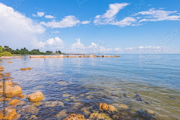 Obraz Scenic view of Sunshine Skyway Bridge from South rest area