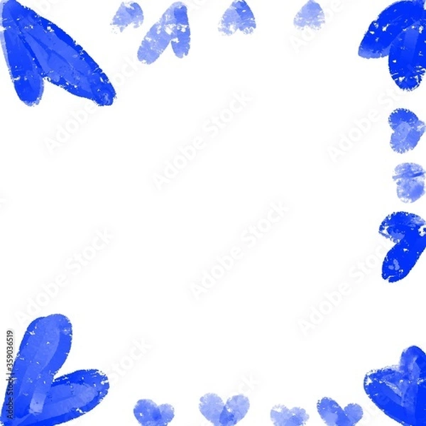 Obraz abstract blue frame 