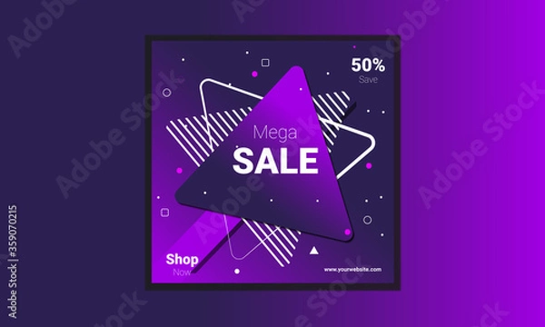 Obraz Creative sales promotional post. 