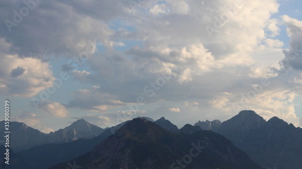 Obraz clouds over the mountain