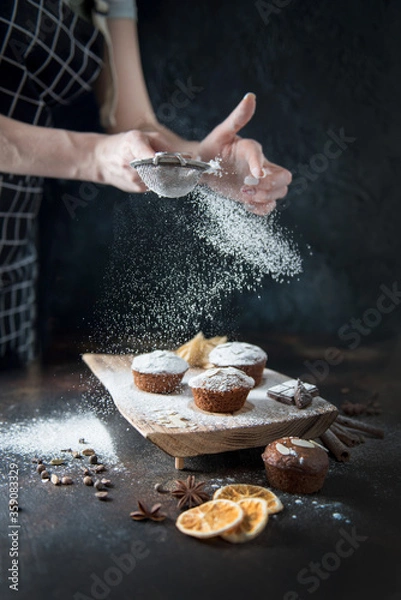 Obraz baking cookies in the kitchen