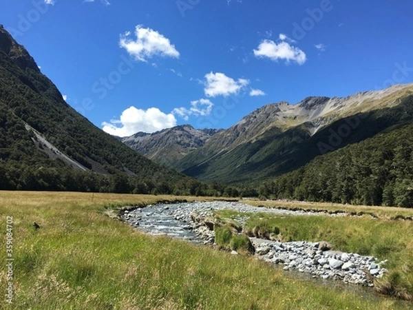 Obraz mountain landscape with lake