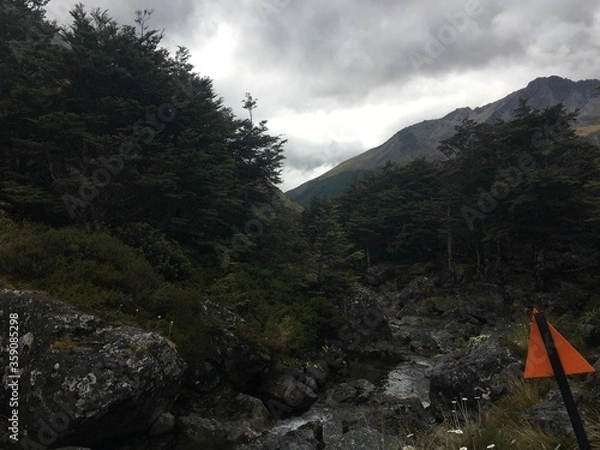 Obraz orange triangle and valley