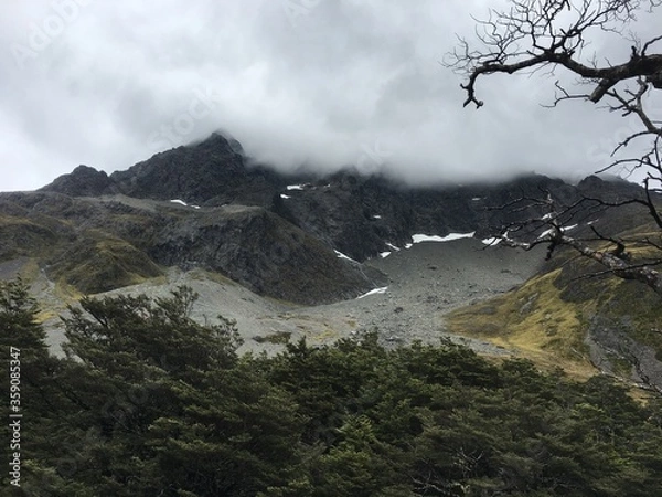 Obraz alpine mountain and cloud
