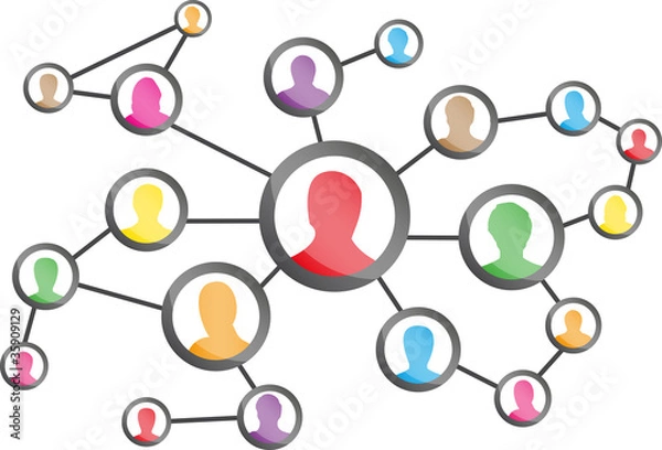 Obraz Connected People