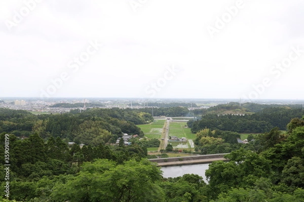 Obraz 高台からの風景