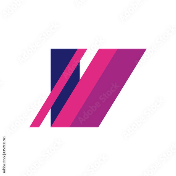 Obraz geometric and abstract check mark flat style icon vector design