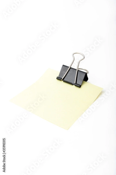 Obraz Postit and paperclip