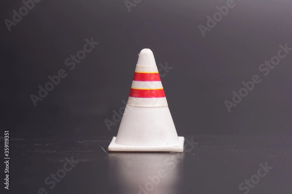 Obraz Traffic cone isolated over blank background