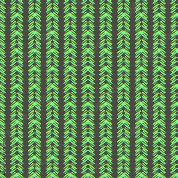 Fototapeta green pattern with grey background seamless repeat pattern
