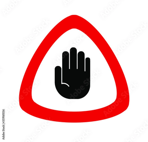 Obraz stop hand sign