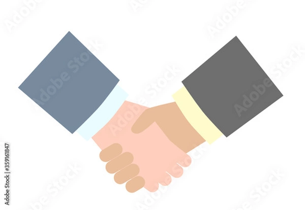 Fototapeta Handshake vector graphic