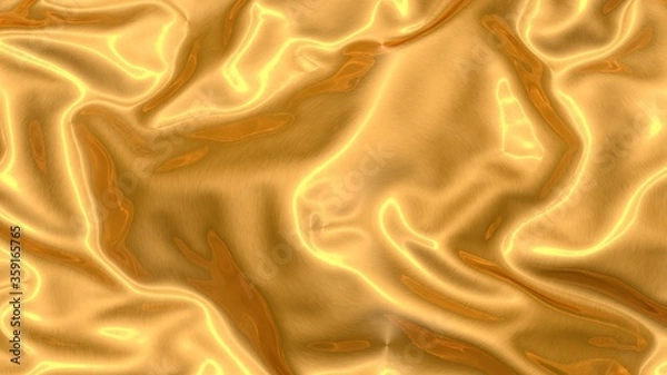 Obraz 3D rendering of gold textile.