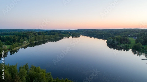 Obraz Midsummer midnight at the lakes