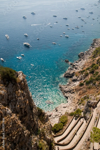 Obraz Via Krupp - Capri