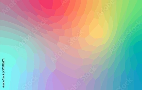 Obraz  Rainbow irregular geometric background. Polygon abstract design. Vector  illustration EPS