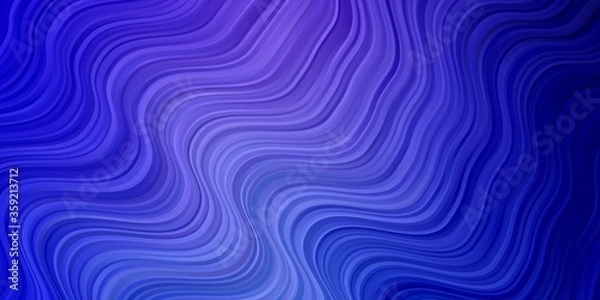 Fototapeta Light Pink, Blue vector background with wry lines. Colorful illustration, which consists of curves. Best design for your ad, poster, banner.
