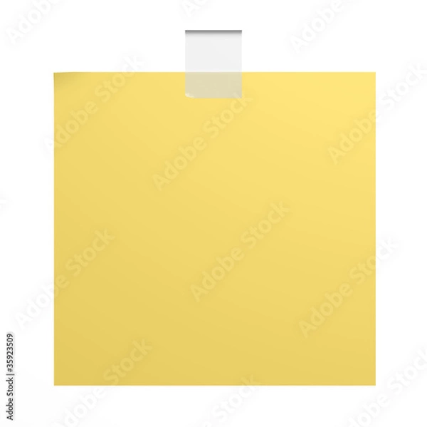 Obraz post -it isolato su sfondo bianco
