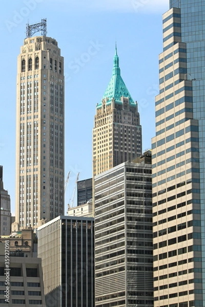 Obraz grattacieli in Lower Manhattan