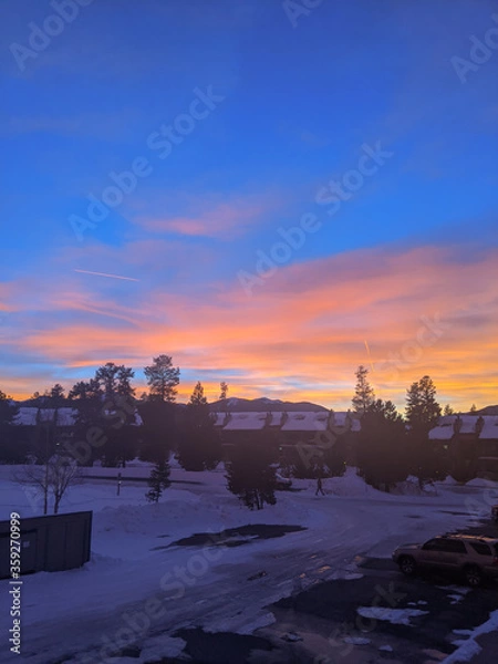 Fototapeta Winter Sunset 