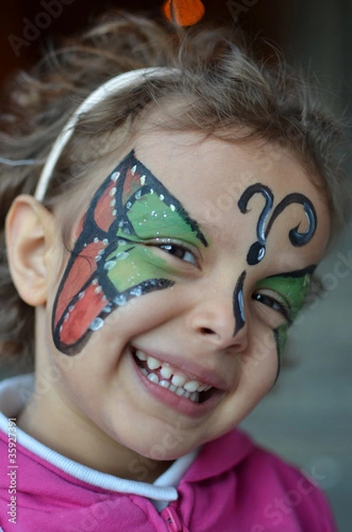 Obraz bambina con trucco