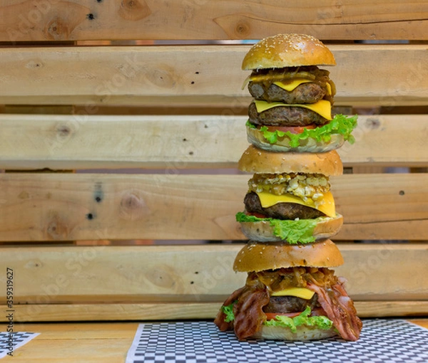 Obraz Torre de hamburguesa
