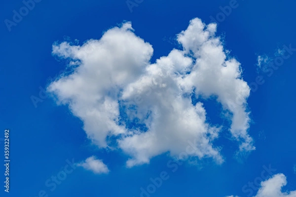 Obraz beautiful blue sky with white clouds in the noon time horizontal composition