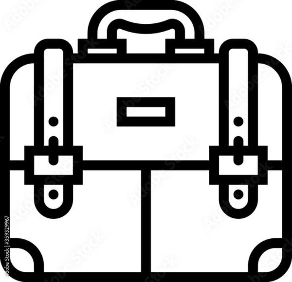 Obraz black and white briefcase