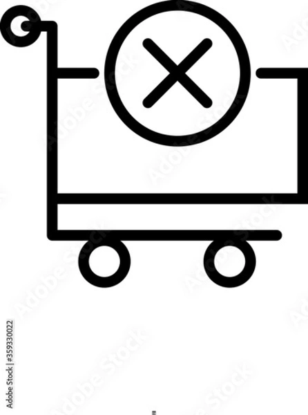 Fototapeta vector illustration of a delivery service