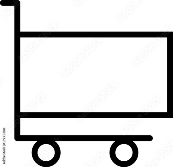 Obraz hand truck on white background