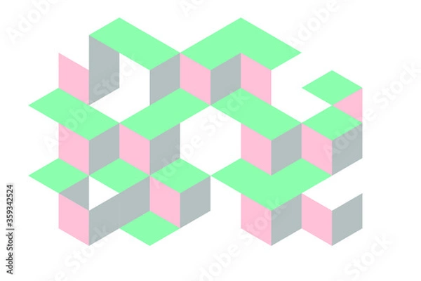 Fototapeta Color geometric design, vector background.