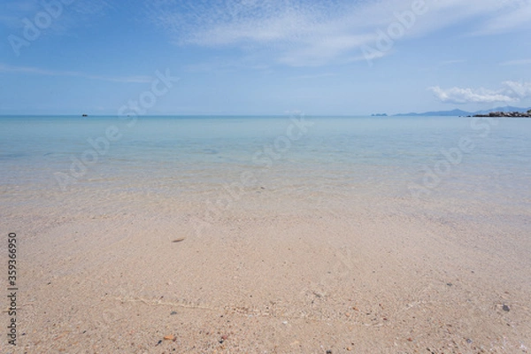 Fototapeta The beach in the morning at Bangpor beach Samui island, Thailand