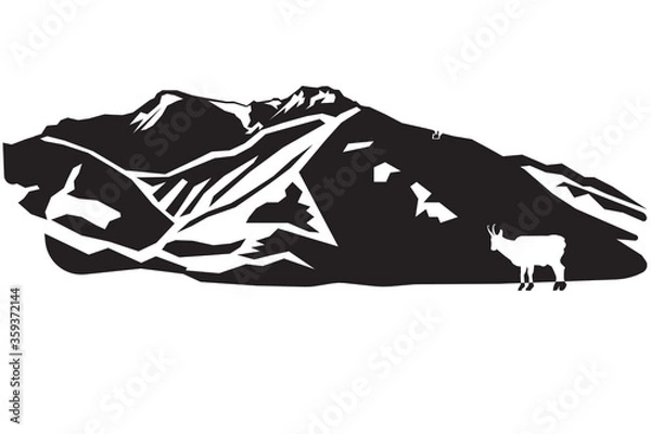 Obraz Hochgern mit Gams