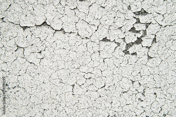 Obraz 白い壁の塗装　剥がれ