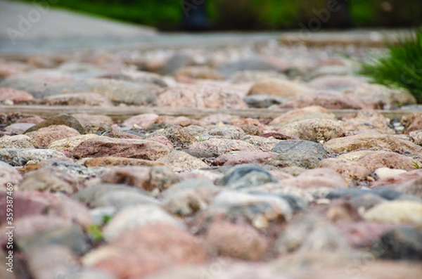 Obraz The round stone path
