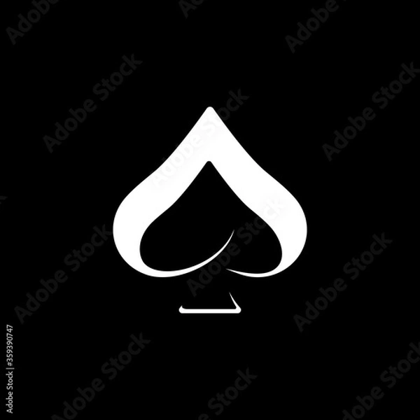 Obraz simple symbol ace logo design