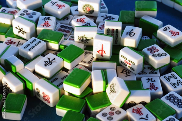 Obraz Mahjong tiles