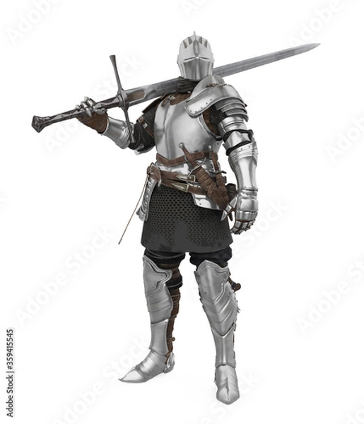 Obraz Medieval Knight Armor Isolated
