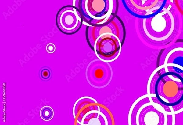 Fototapeta Light Blue, Red vector template with circles, lines.