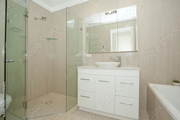 Obraz stylish modern bathoom