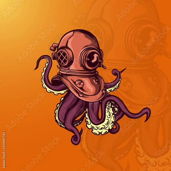 Obraz Octopus Illustration