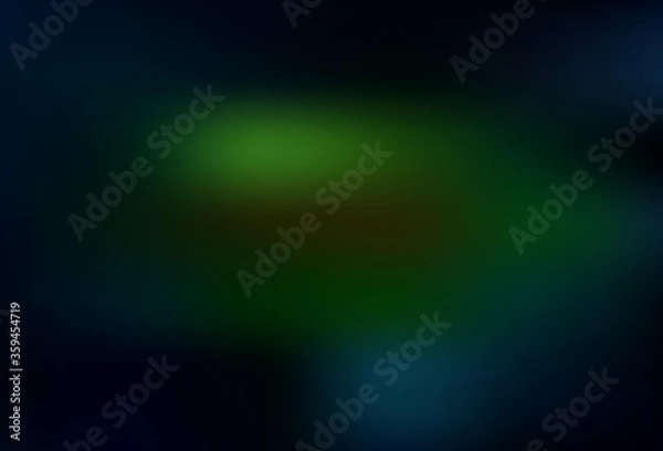 Fototapeta Dark Green, Yellow vector blurred and colored pattern.