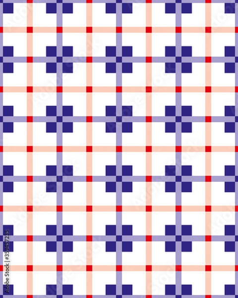 Obraz check patten Seamless fabric texture..