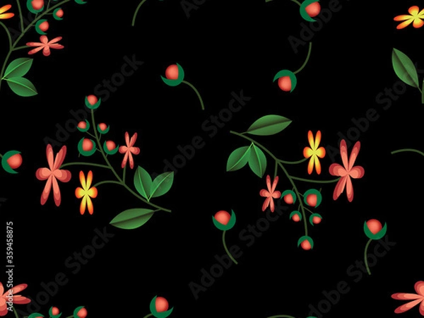 Obraz beautiful Seamless floral pattern background image ..