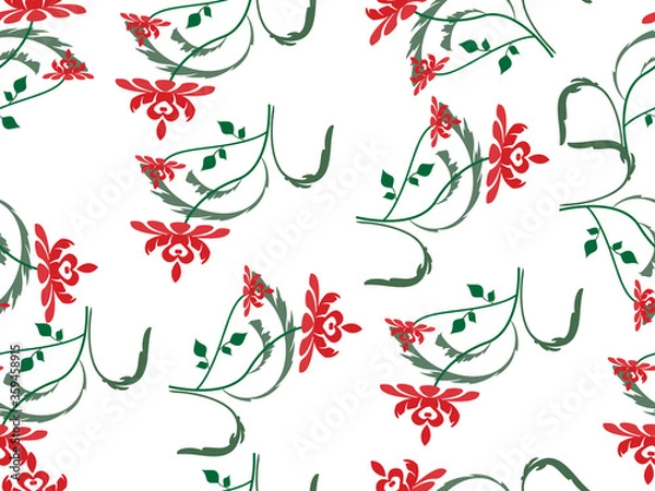 Obraz beautiful Seamless floral pattern background image ..